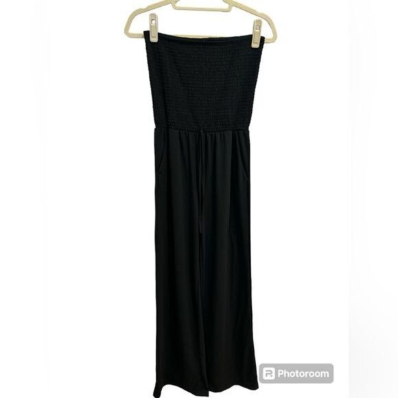 Strapless wide leg jumpsuit NWOT - Picture 4 of 12